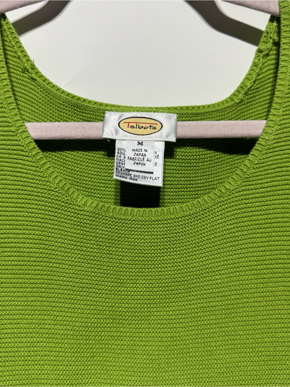 Talbots Green Knit Tank Top - Picture 2 of 6